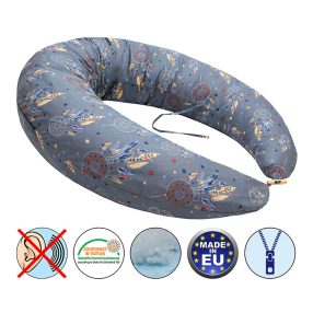   Scamp szoptatós párna formázott gombosvégû Grey Dream SZPG013