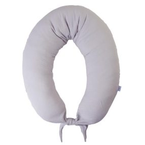   BABYMATEX Muszlin szoptatós párna Moon világosszürke 260 cm