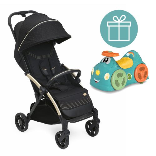 CHICCO Sport babakocsi Goody Xplus - fekete Re_Lux Eco+ + Chicco All Around Scooter INGYENES