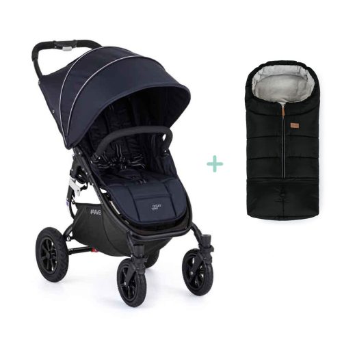 VALCO BABY Sport babakocsi Snap 4 Sport Flat Matte LTD Edition Deep Blue + PETITE&MARS Jibo lábzsák
