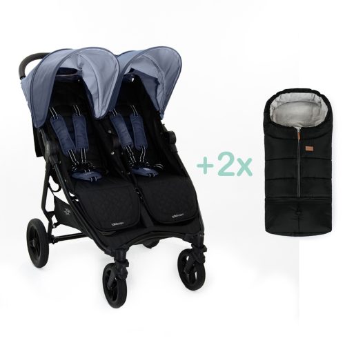 VALCO BABY Slim Twin Glacier babakocsi + PETITE&MARS Jibot lábzsák