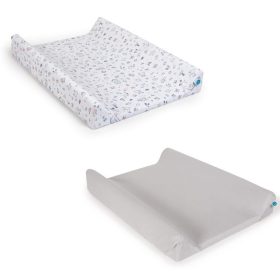   Ceba pelenkázólap huzat pamut (50x70-80) 2db/csomag világosszürke   madár