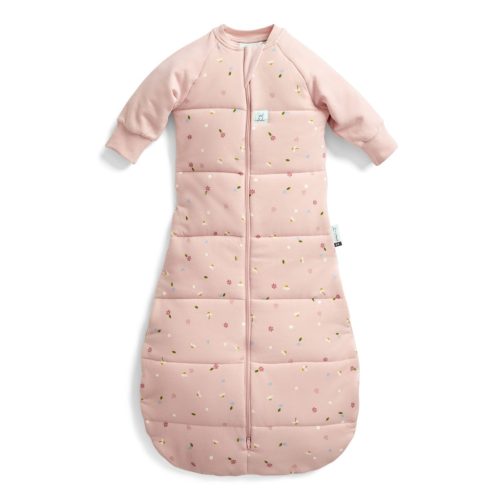 ERGOPOUCH Alvózsák ujjakkal organikus pamut Jersey Daisies 3-12 hónap, 6-10 kg, 2,5 tog