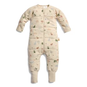   ERGOPOUCH Organikus pamut alvó kezeslábas Onesie Savannah 6-12 hó, 2,5 tog