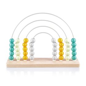 Zopa fa játék golyós számoló szivárvány