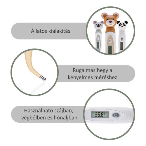 Zopa lázmérõ digitális flexibilis 30mp maci ZOP086552